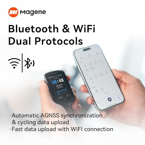 Magene C506SE Wireless GPS Bike Computer - 2.4" Color Screen, Route Navigation, Bluetooth & WiFi, Fast 5s Positioning, Supports 9 Cycling Devices