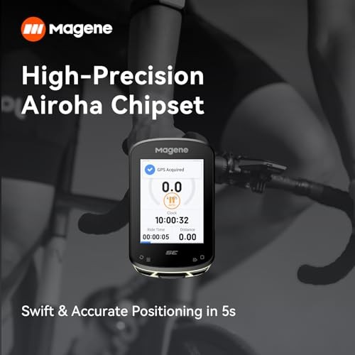 Magene C506SE Wireless GPS Bike Computer - 2.4" Color Screen, Route Navigation, Bluetooth & WiFi, Fast 5s Positioning, Supports 9 Cycling Devices