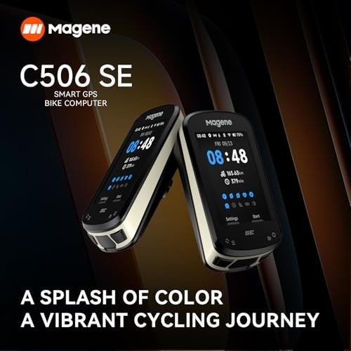 Magene C506SE Wireless GPS Bike Computer - 2.4" Color Screen, Route Navigation, Bluetooth & WiFi, Fast 5s Positioning, Supports 9 Cycling Devices