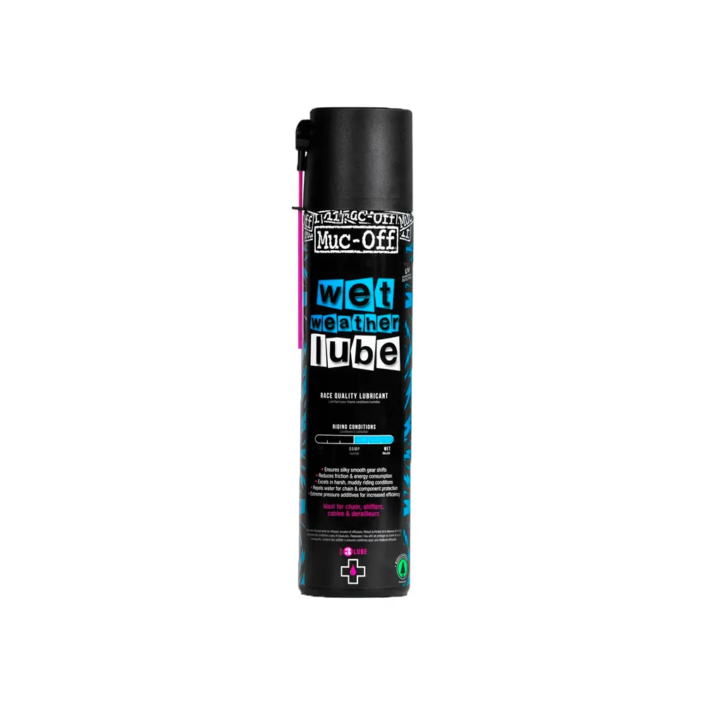 LUBRICANTE MUC-OFF WET WEATHER LUBE 400ML EN SPRAY