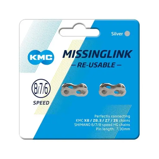 [CL573R] CANDANDO KMC CL573R SILVER PARA CADENAS 6/7/8V